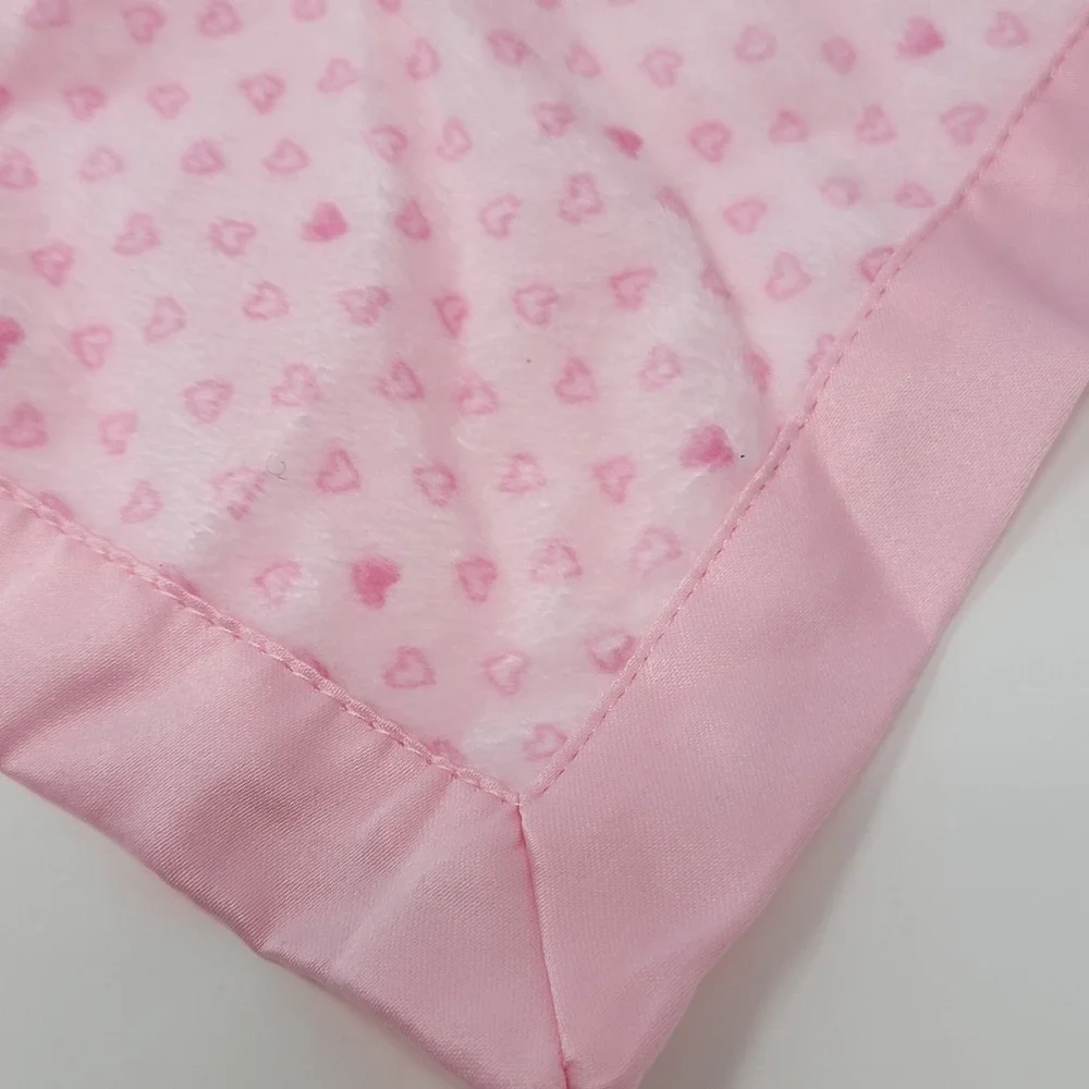 Carters Child of Mine Pink Owl Hearts Lovey Baby Security Blanket